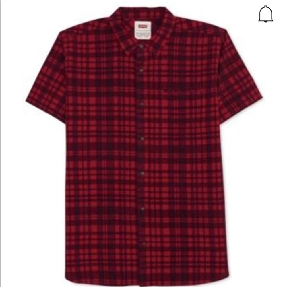 NWT Levi’s Plaid Button down Collared Shirt